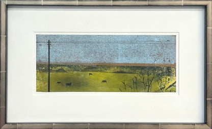 Nesterova & Tchepets, Aus dem Zugfenster I, 37 x 15,5cm, Unikatdrucke (Mischtechnik)