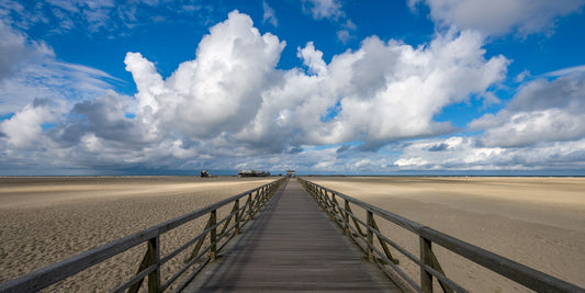 Reinstadler, Mario, Brücke über den Sand, 55 x 110cm, 25/50, Pigmentdruck