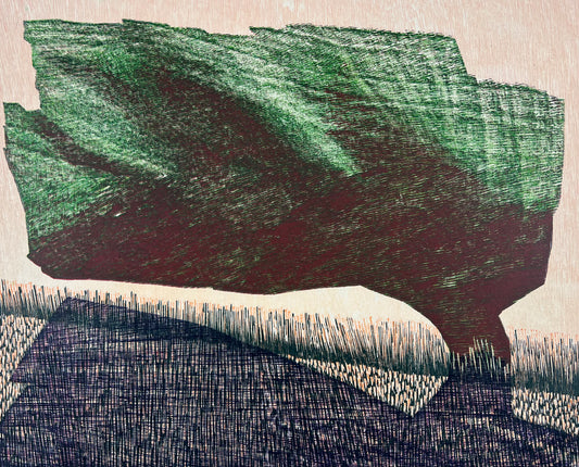 Hermanns, Gerhard, Dennoch, 51 x 67cm, Holzschnitt, 1980