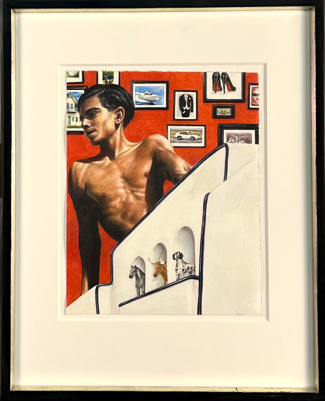 Leiß, Levke Anna, Die Sammlung, 24 x 19cm, Buntstift auf Papier