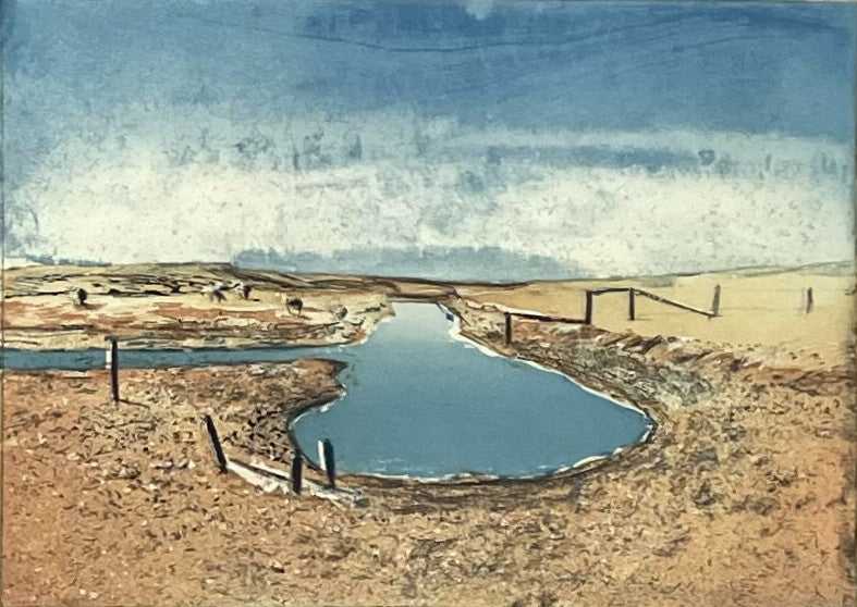 Werkmeister, Wolfgang, Kleine Wehle, 21 x 29,5cm, Probe 2, Radierung, 1995