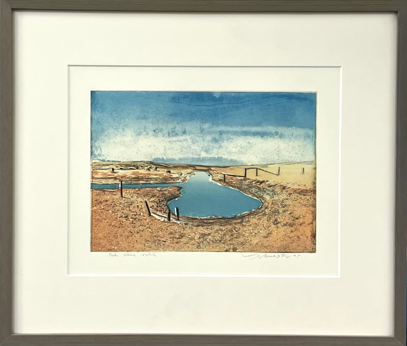 Werkmeister, Wolfgang, Kleine Wehle, 21 x 29,5cm, Probe 2, Radierung, 1995