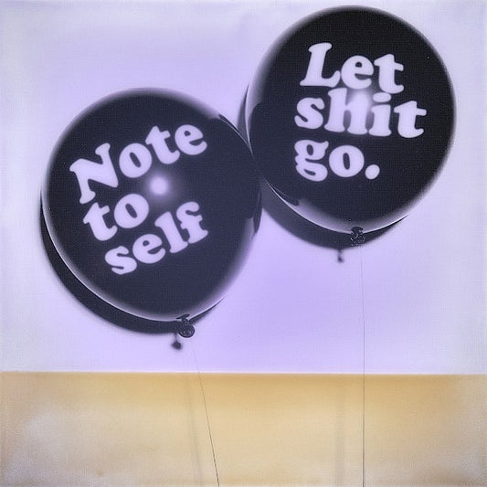 Döring, Jörg, Let shit go (18/49), 40 x 40cm, Mixed Media