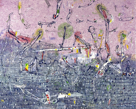 Behrendt, Falko, Lilalu, 26 x 32cm, Siebdruck, 2001