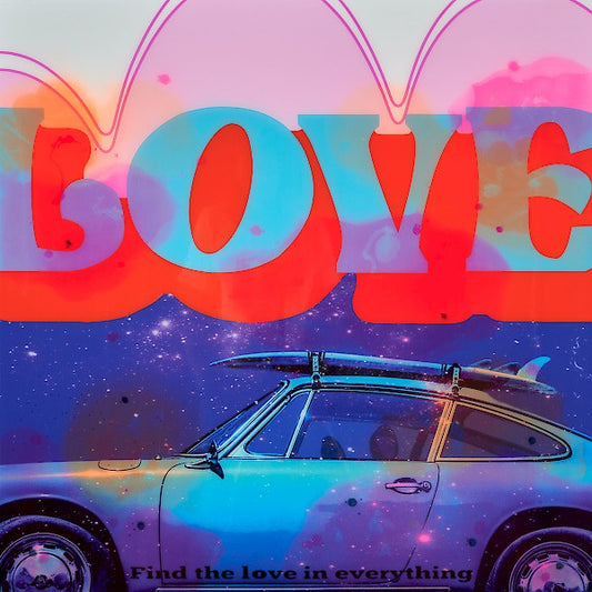 Döring, Jörg, Love in everything (PP 2/2), 100 x 100cm, Mixed Media