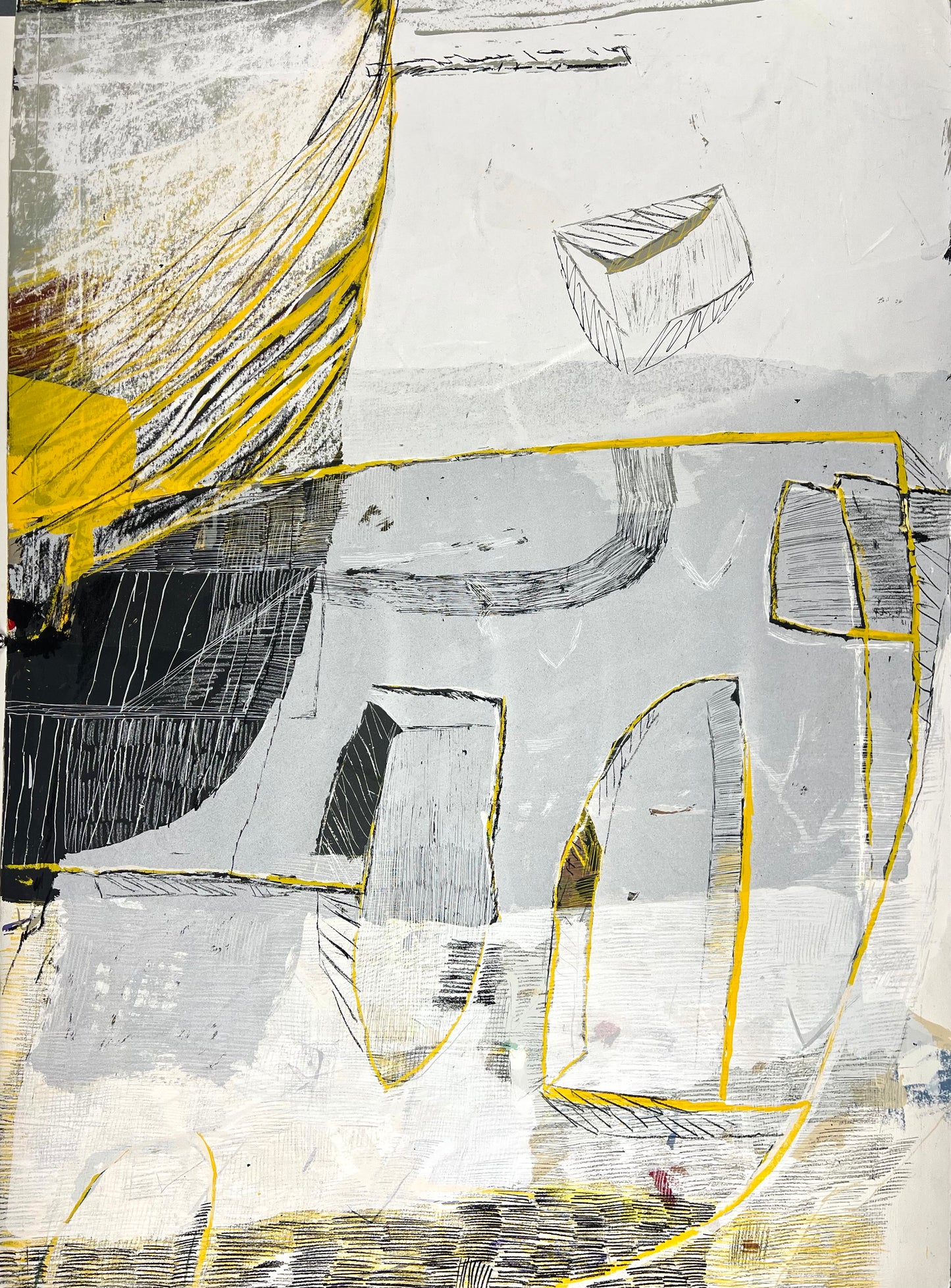 Böttcher, Joachim, Ohne Titel 1, 100 x 72cm, 22/24, Siebdruck, 2001