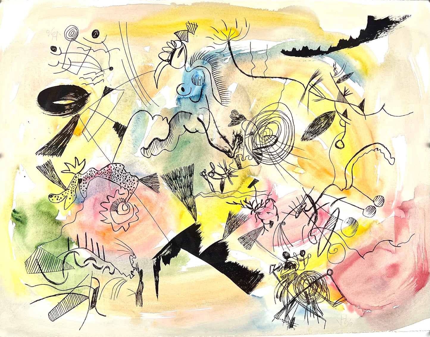 Hofmann, Veit, Ohne Titel 1, 56 x 74cm, Unikat, 1996
