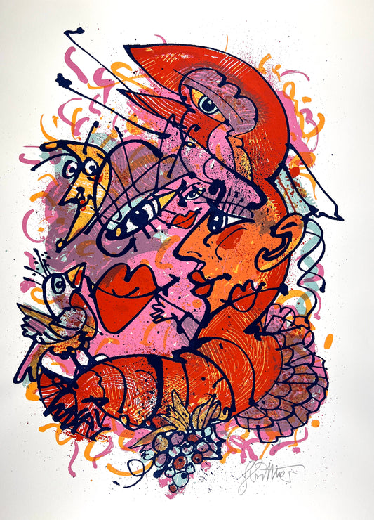 Büttner, Feliks, Ohne Titel, 66 x 47cm, Siebdruck