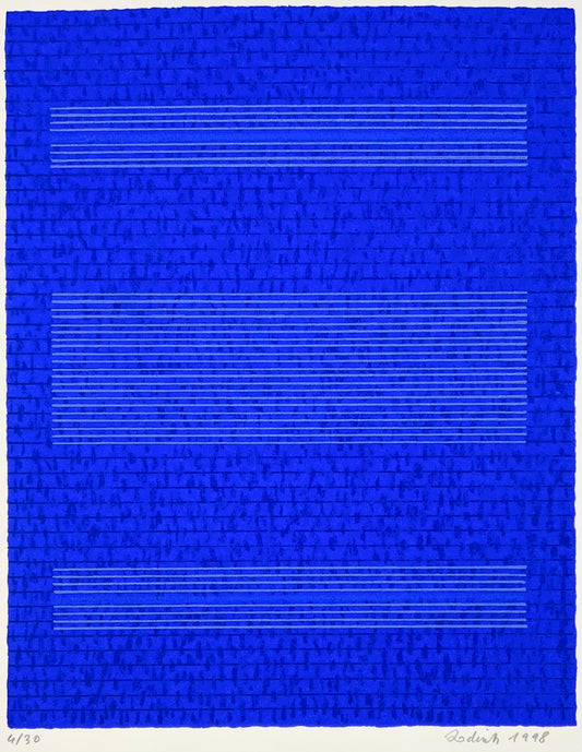 Dodinh, Huong, o.T., blau klein, 24 x 19cm, 4/30, 1998
