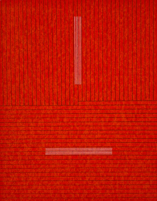 Dodinh, Huong, o.T. rot, klein 24 x 19cm, 10/36, Siebdruck, 1998