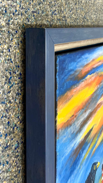 West, Ole, Vor Sonnenaufgang, 80 x 100cm, Öl auf Leinwand
